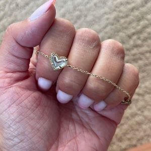 Kendra Scott Gold Heart Bracelet